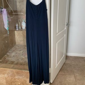 Madewell, 00 Double Zero, Navy Blue Jumpsuit. Zipper back.